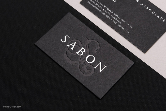 Professional luxury triplex business card template - Sabon