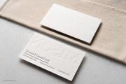 Textured letterpress & embossed card design 4