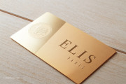 Brilliant Gold business card template 1
