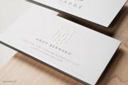 Silver foil embossed white template 4