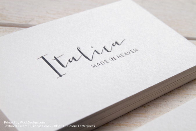 Best Letterpress Business Card - Italica