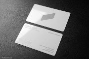 White metal quick name card template 3