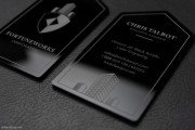 Professional Thick Black Acrylic Business Card 3