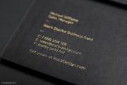 Classic black & hot foil business card template 4