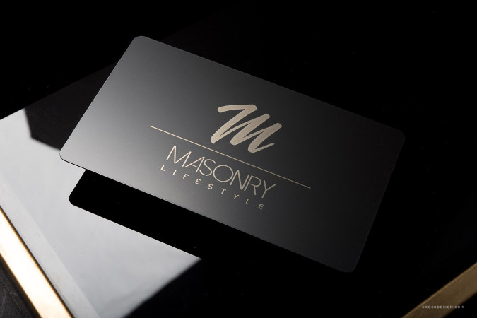 Simple Lifestyle Business Cards Template - Masonry Lifestyle