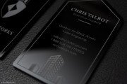 Professional Thick Black Acrylic Business Card 5