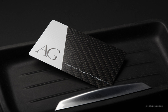 Carbon fiber investment business card - Adriano Gates