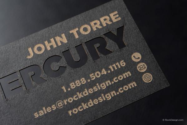 Modern trendy stainless steel metal business card - Advance Technology