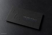 modern professional black business card design 3