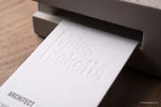Deboss & letterpress white template 8