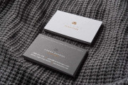 Modern white and grey duplex business card 1