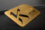 Luxury Gold Metal Business Card Template - photo 4