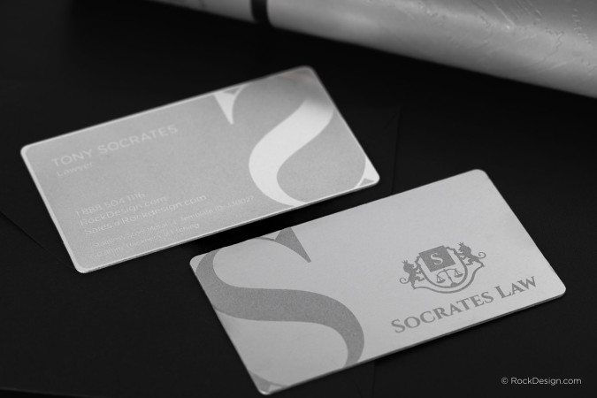Exceptionally Sophisticated Stainless Steel Business Card - Tony Socrates