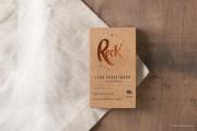 Copper and kraft business card template 3