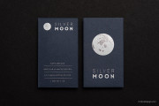 Silver foil moon template 1