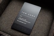 Luxury black silver metallic ink spot color visiting card template – 2