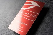 Red and bold security laser engraved template 4