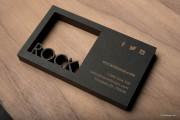 Square Cut Out business card template 6