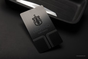 black brushed metal cards - 4