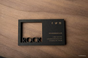 Square Cut Out business card template 7