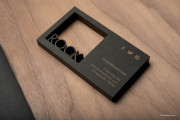 Square Cut Out business card template 8
