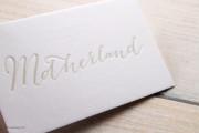 Classically letterpressed white business card template 5
