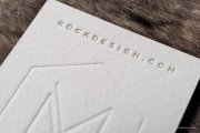 Classy gray and textured name card template with copper foil 5