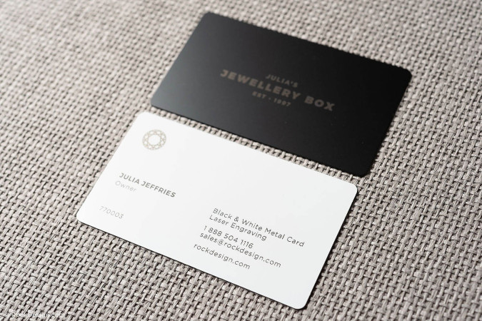 Luxury metal visiting card designs – Jewellery Box