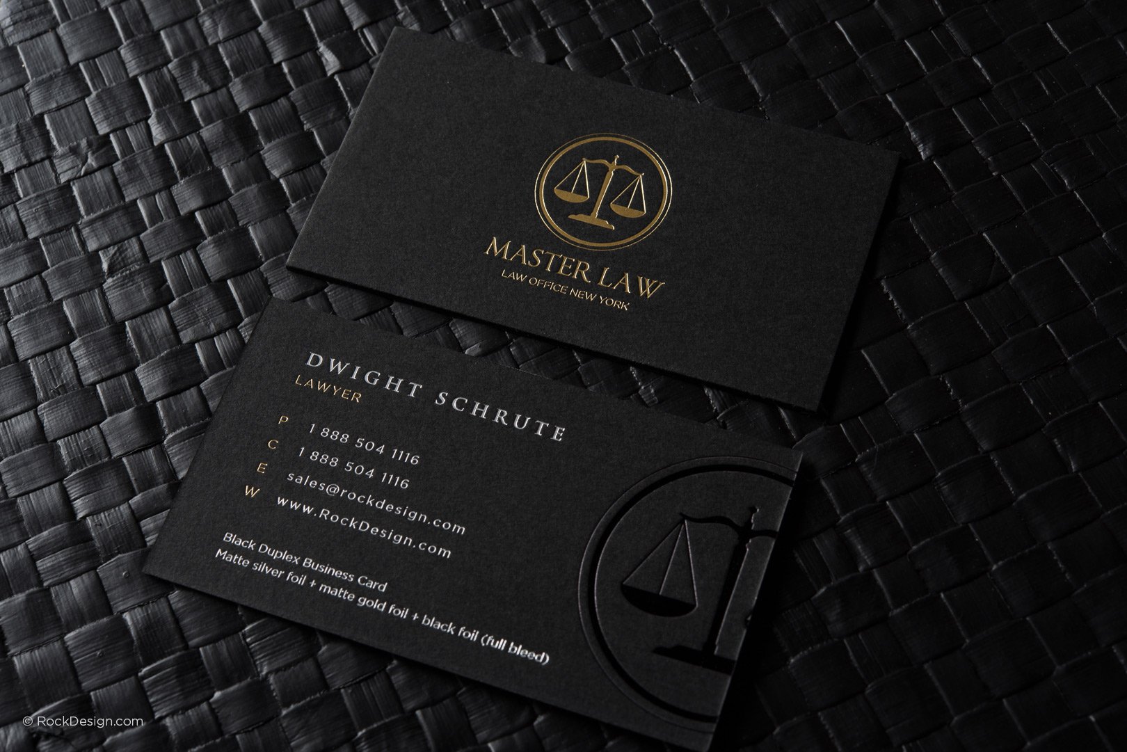FREE Lawyer business card template | RockDesign.com