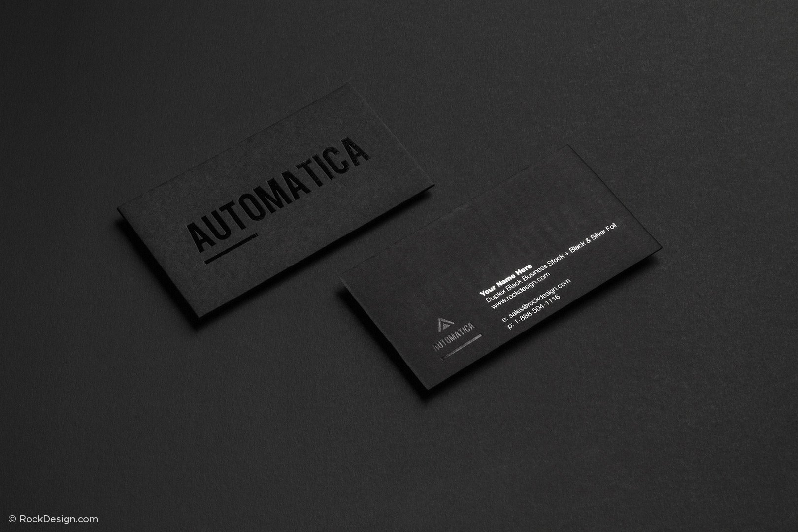 Free High End Black Business Card Template