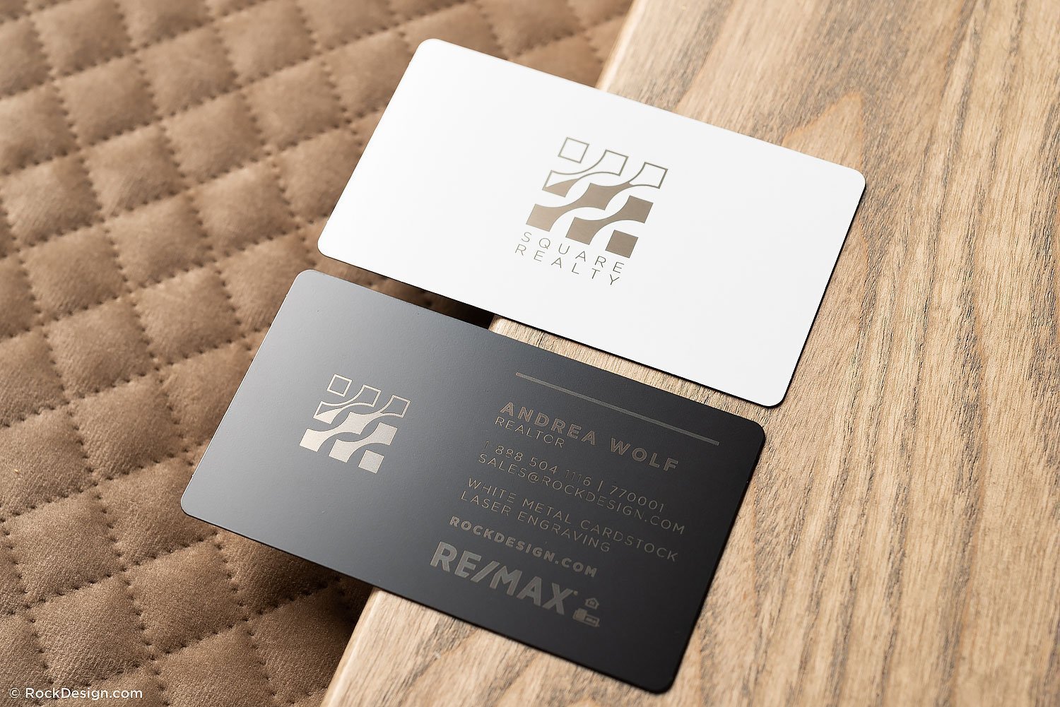 Square Metal Business Cards